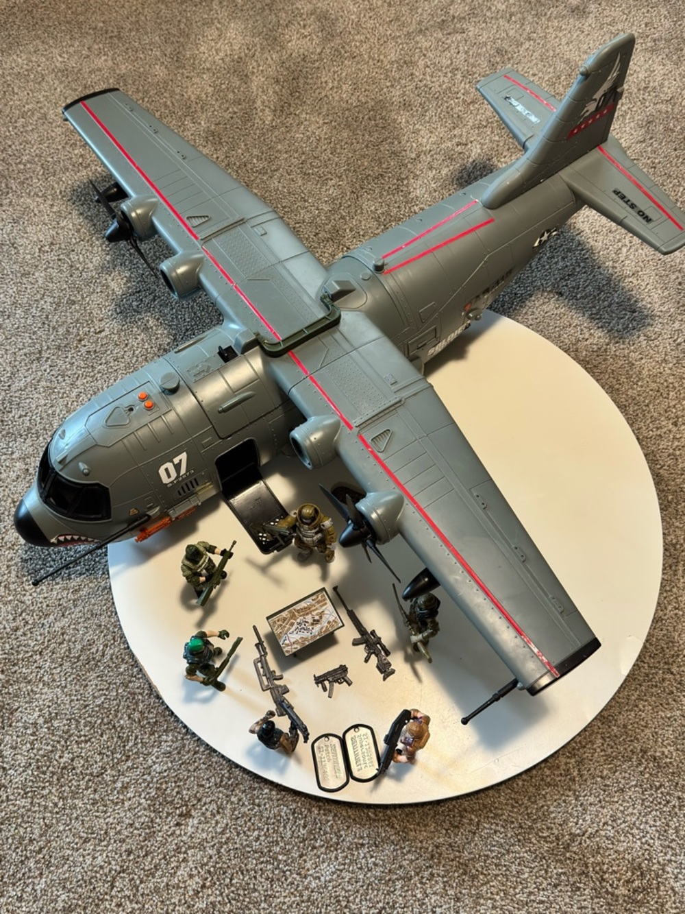 True Heroes Sentinel 1 AB-115 Shark Plane Figure 34" Wingspan Toys R Us GI Joe